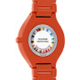 Unisex Swiss True Thinline Les Couleurs Le Corbusier Red High-Tech Ceramic Bracelet Watch 39mm