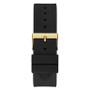 Men's Gold-tone Black Silicone Strap Watch 44mm