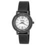 Unisex Rolling Stone Black Alloy Mesh Band Watch 34mm