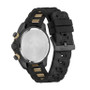 Men's Hurricane Black Silicone Strap Watch 44mm