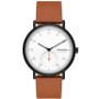 Men's Kuppel Quartz Three Hand Brown Leather, 44mm
