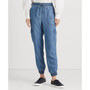 Women's Chambray Cargo Ankle Pants