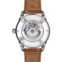 Men's Swiss Automatic Heritage Calendoplan Brown Leather Strap Watch 43mm