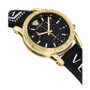 Women's Swiss Chronograph Sport Tech Black Silicone Strap Watch 40mm