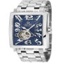Men's Avenue of Americas Intravedere Swiss Automatic Silver-Tone Stainless Steel Bracelet Watch 44mm