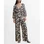Women's Bow Geometric Print Jumpsuit