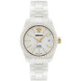 Women's Swiss Automatic DV One White Ceramic Bracelet Watch 40mm