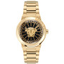 Women's Swiss Medusa Infinite Gold Ion Plated Stainless Steel Bracelet Watch 38mm