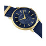 Women's Swiss V-Circle Blue Leather Strap Watch 38mm