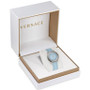 Women's Swiss Greca Twist Blue Leather Strap Watch 35mm