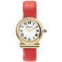 Women's Swiss Gancini Red Leather Strap Watch 38mm