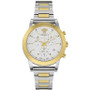 Women's Swiss Chronograph Sport Tech Two Tone Stainless Steel Bracelet Watch 40mm