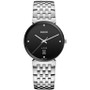 Women's Swiss Florence Classic Diamond Accent Stainless Steel Bracelet Watch 38mm