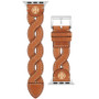 Women's Luggage Braided Leather Band for Apple Watch® 38mm/40mm