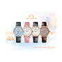 Women's Swiss Automatic Rainflower Black Leather Strap Watch 34mm