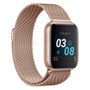 Air 3 Unisex Heart Rate Rose Gold Mesh Strap Smart Watch 40mm