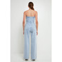Women's Corset Denim Jumpsuit