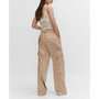Women's Satin Cargo Trousers