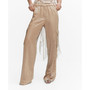 Women's Satin Cargo Trousers