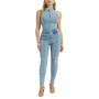 Women's Penny Zip-Front Sleeveless Jumpsuit