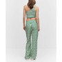 Women's Textured Printed Trousers