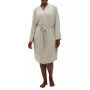 Women's Long-Sleeve Ribbed Belted Robe