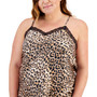 Plus Size Cheetah-Print Chemise, Created for Macy's