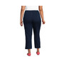 Lands' End Women's Plus Size Starfish High Rise Pull On Knit Denim Straight Crop Jeans - 1x - Dark Indigo