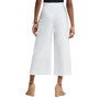 Women's Mid-Rise Wide-Leg Cropped Zip Pants