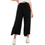 Women's Tie-Waist Wide-Leg Ankle Pull-On Pants