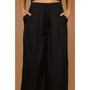 Womens Wellington Wide Leg Satin Pant