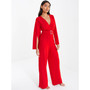 Women's Split Sleeve Palazzo Jumpsuit