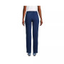 Women's Petite Sport Knit Denim High Rise Elastic Waist Pull On Pants