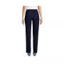 Women's Petite Sport Knit Denim High Rise Elastic Waist Pull On Pants