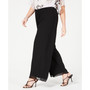 Plus Size Wide-Leg Chiffon Pants