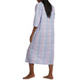Long Zip-Up Seersucker Robe
