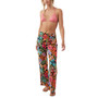 Juniors' Johnny Reina Floral-Print Elastic-Waist Pull-On Pants