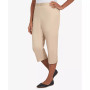 Women's Coconut Grove Soft Sheen Two Button Capri Pants