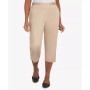 Women's Coconut Grove Soft Sheen Two Button Capri Pants