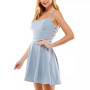 Juniors' Lace Back Fit & Flare Dress
