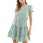 Juniors' Ruffle Tier Fit & Flare Dress