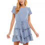 Juniors' Ruffle Tier Fit & Flare Dress