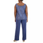 3-Pc. Plus Size Sequined Lace Pantsuit & Shell