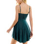 Juniors' Draped-Top Skater Dress