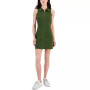 Juniors' Zipper-Front Sleeveless Racer Dress