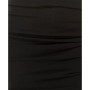 Juniors' Ruched Side-Slit Slim Gown