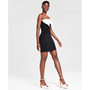 Juniors' Bow-Front Strapless Mini Dress