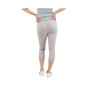 Stone Hyper Twill Butt lifting Maternity Capri with Side Elastics
