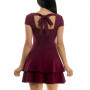 Juniors' Back-Tie A-Line Dress