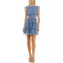 Juniors' Floral-Print Tiered Fit & Flare Dress